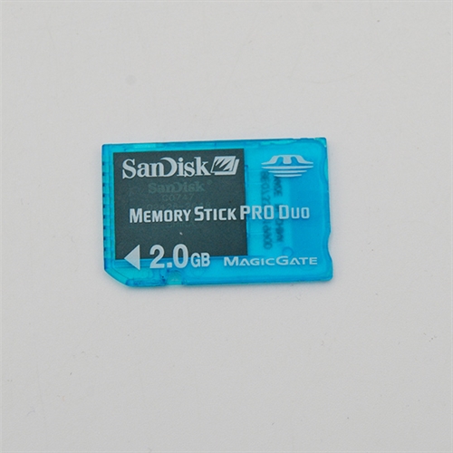 PSP Memory Card - SanDisk Memory Stick Pro Duo 2GB - Clear Blå - PSP Tilbehør (B Grade) (Genbrug)